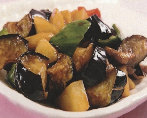 Sauteed Potato,Green Pepper & Eggplant