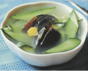 Cucumber Ancient Egg Soup (Seasonal)